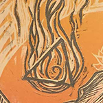 Eternal, Reductive Relief Print, 2016