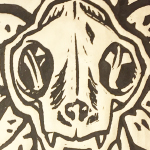 Stargazer, Relief Print, 2015